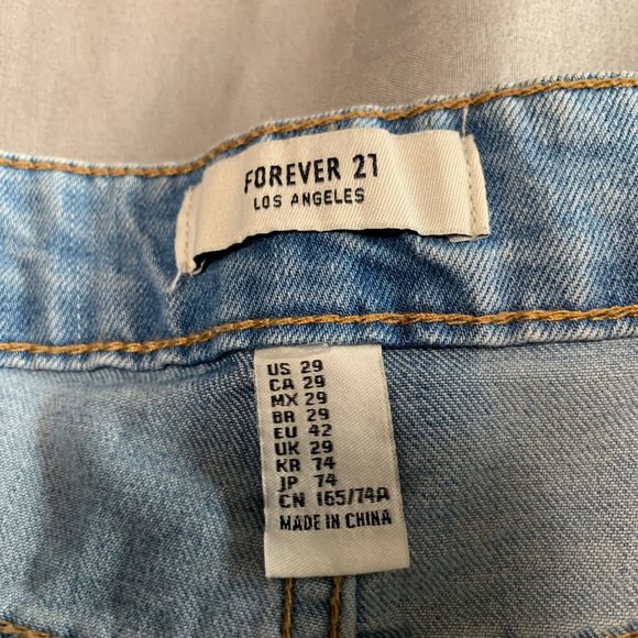 Forever 21 High waisted Denim Shorts - Picture 3 of 4